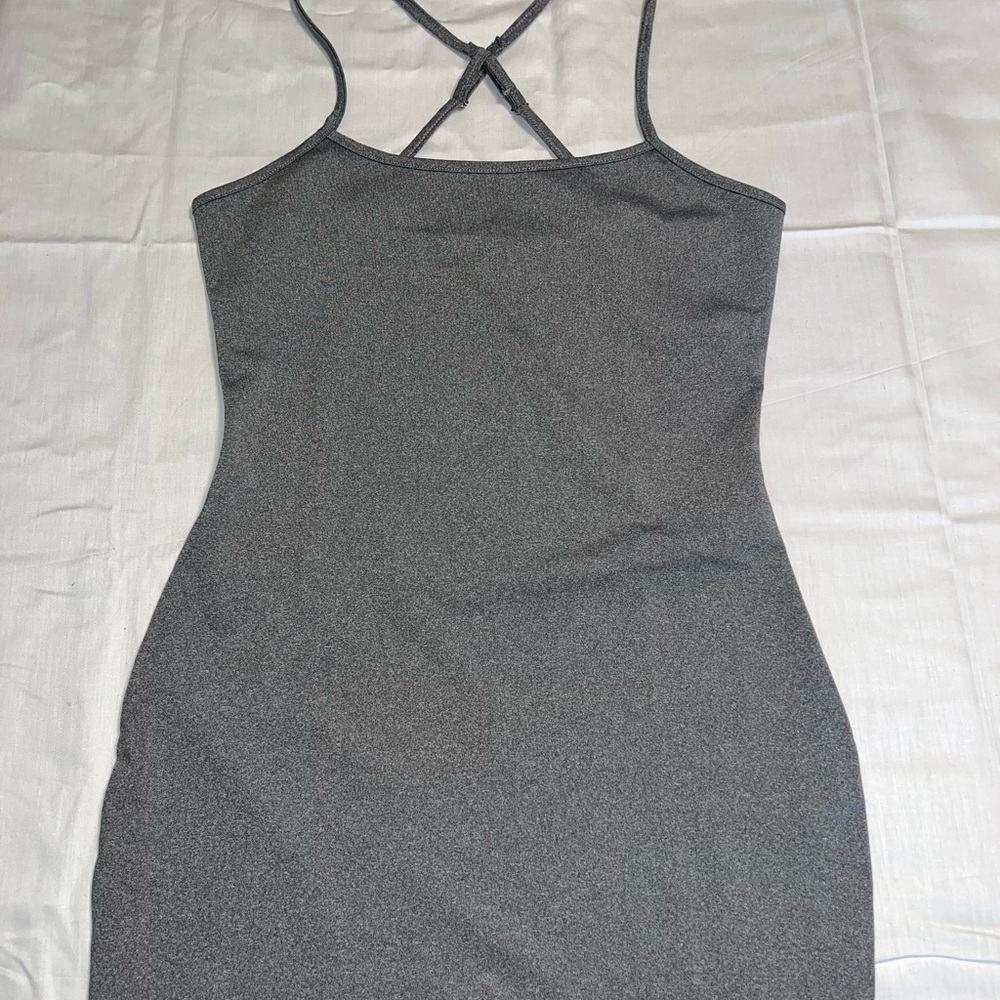 SHEIN Gray Halter Sheath Dress for Night Out